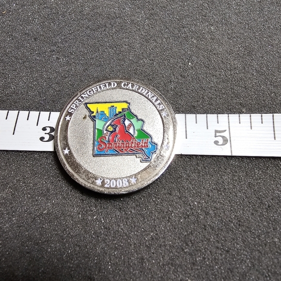 Springfield Cardinals 2008 Texas League All Star Game Silver Tone Coin Token com - Picture 3 of 3